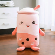 Load image into Gallery viewer, 25cm/50cm Green/Pink/Brown Matcha Bubble Tea Cup Plush Toys
