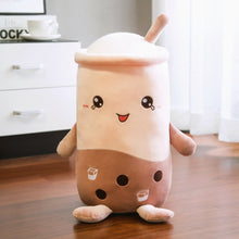 Load image into Gallery viewer, 25cm/50cm Green/Pink/Brown Matcha Bubble Tea Cup Plush Toys
