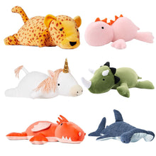 Load image into Gallery viewer, 35cm/60cm Big Dinosaur Weighted Plush Doll Among Other Animals
