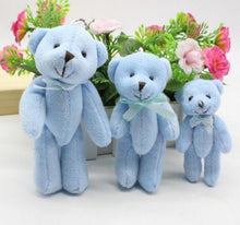 Load image into Gallery viewer, 11cm Teddy Bear With Bow Tie Soft Plush Toys - Blue
