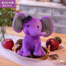 Load image into Gallery viewer, Bedtime Twinkle Toes Style Elephant Plush Toys - Purple
