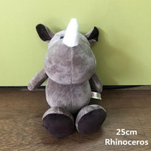 Load image into Gallery viewer, 25cm Soft Animal World Plush Toy - Rhino
