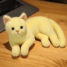 Load image into Gallery viewer, 31-50cm Kawaii Lifelike Plush Toys Cat Plush Doll - Yellow
